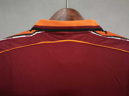 Roma 98-99 Home Retro Shirt collar