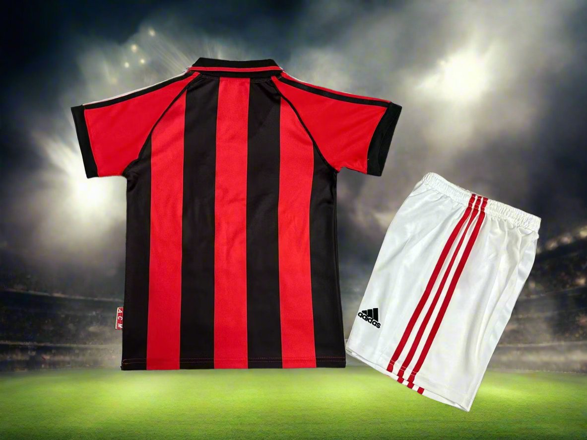 AC Milan Kids 98-99 Home Retro Kit rear