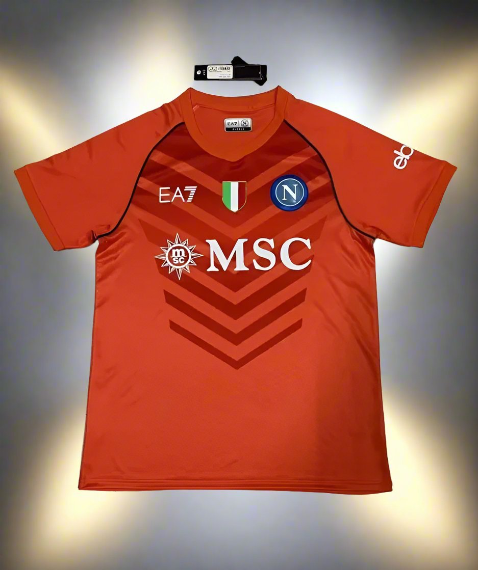 SSC Napoli 23-24 Goalkeeper Red Shirt front