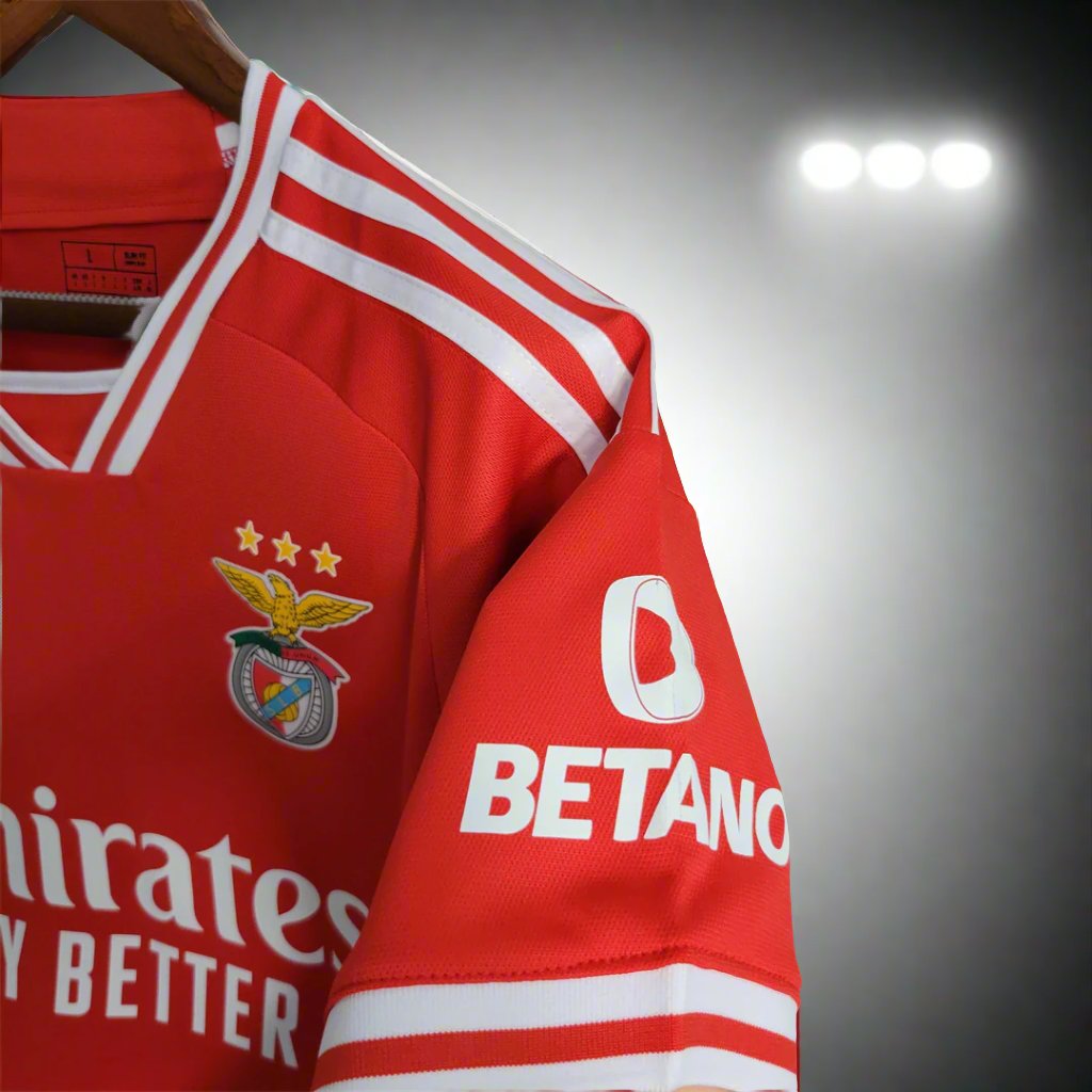 Benfica 23-24 Home Shirt sleeve