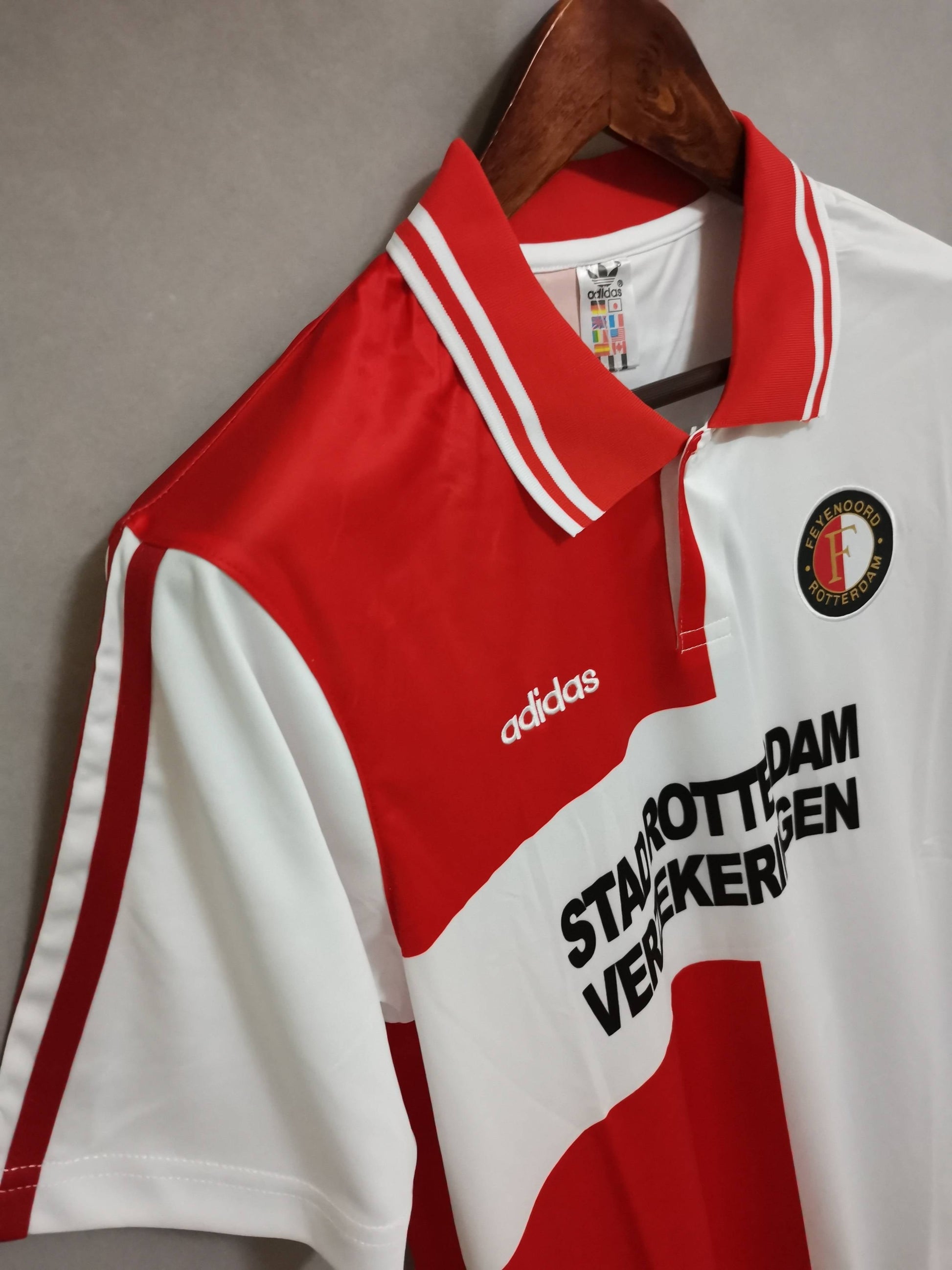 Feyenoord 94-97 Home Retro Shirt sleeve