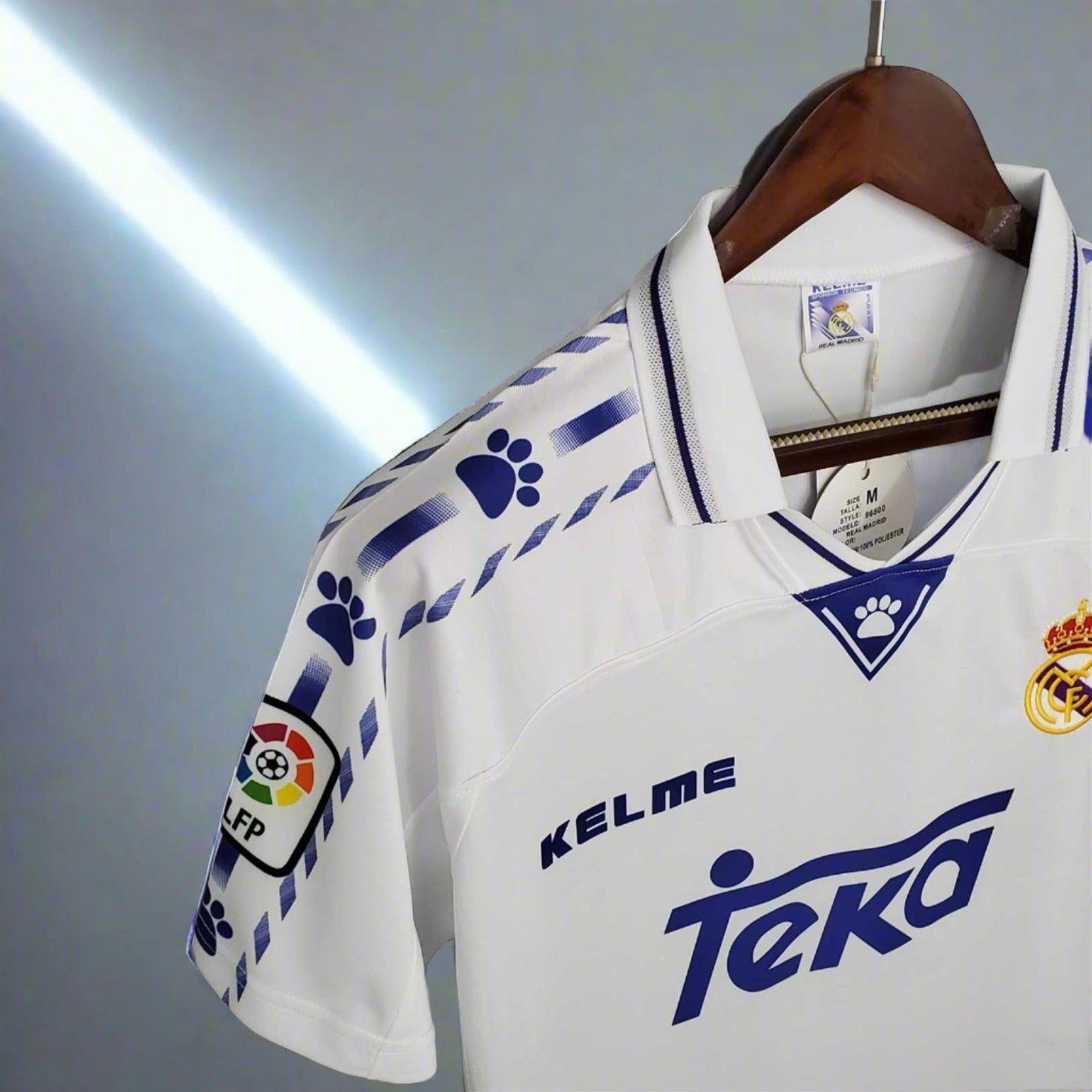 Real Madrid 96-97 Home Retro Shirt side