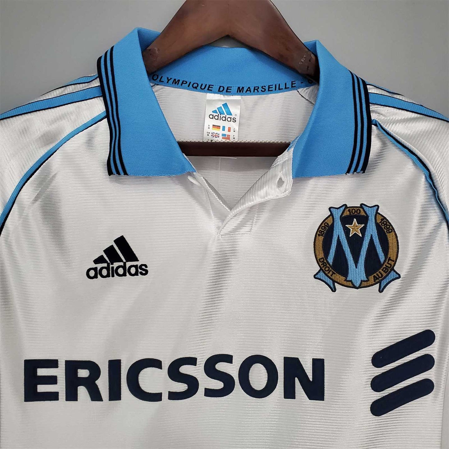 Olympique Marseille 98-99 Home Retro Shirt sponsor