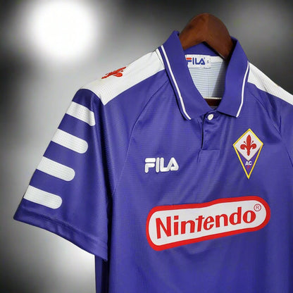 Fiorentina 98-99 Home Retro Shirt sponsor