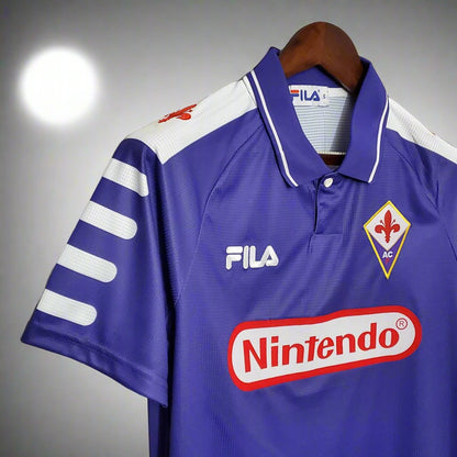 Fiorentina 98-99 Home Retro Shirt sponsor