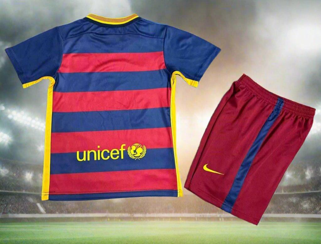 Barcelona Kids 15-16 Home Retro Kit rear