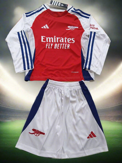 Arsenal Kids 24-25 Home Long Sleeve Kit