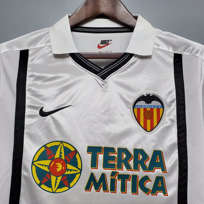 Valencia 00-01 Home Retro Shirt neck