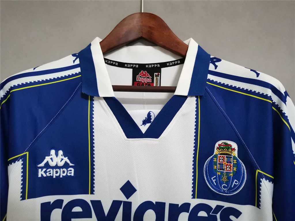 Porto 97-99 Home Retro Shirt collar