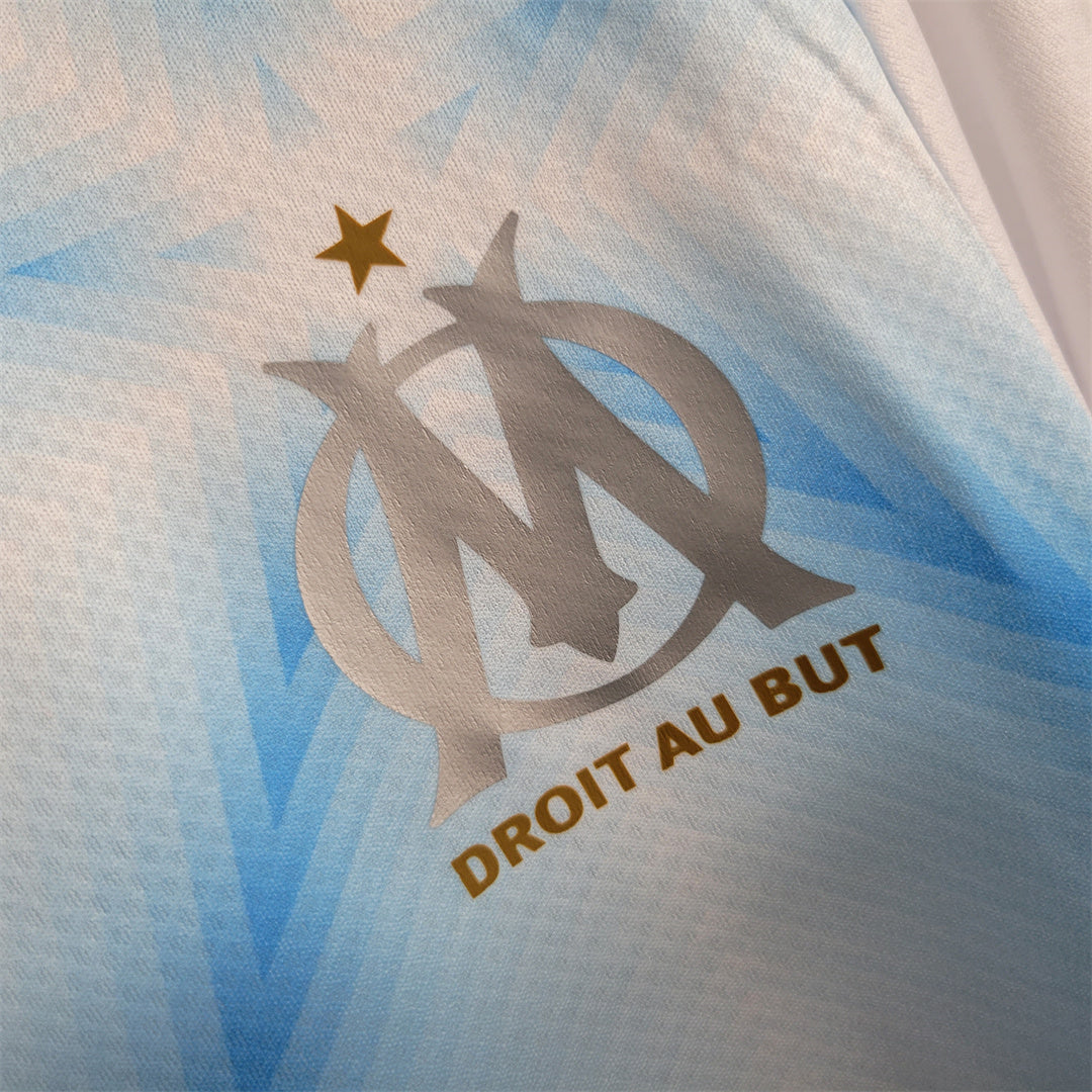 Olympique Marseille 22-23 Home Anniversary Shirt badge