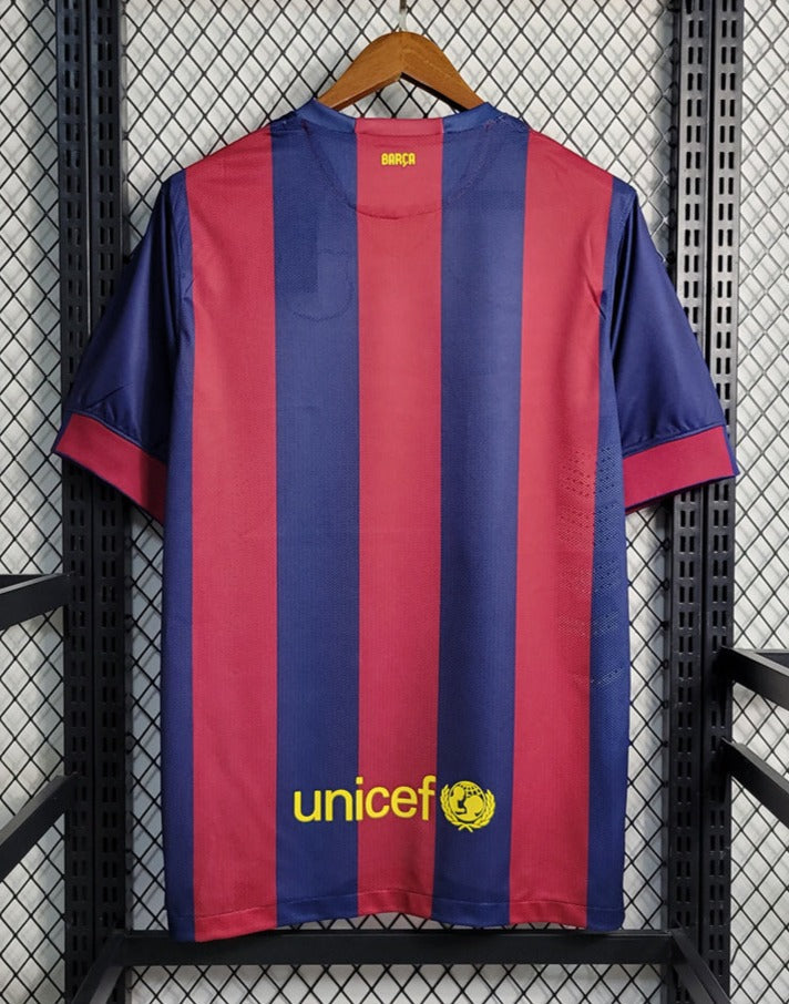 Barcelona 14-15 Home Retro Shirt rear