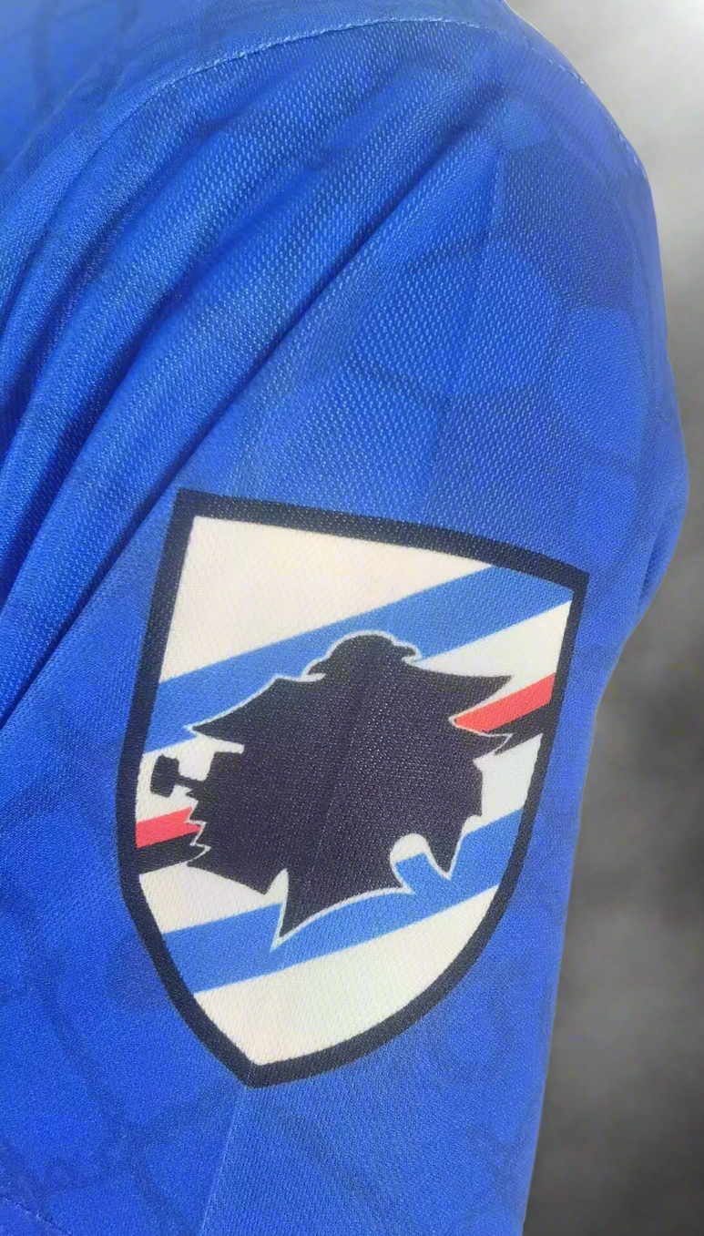 Sampdoria 94-95 Home Retro Shirt badge