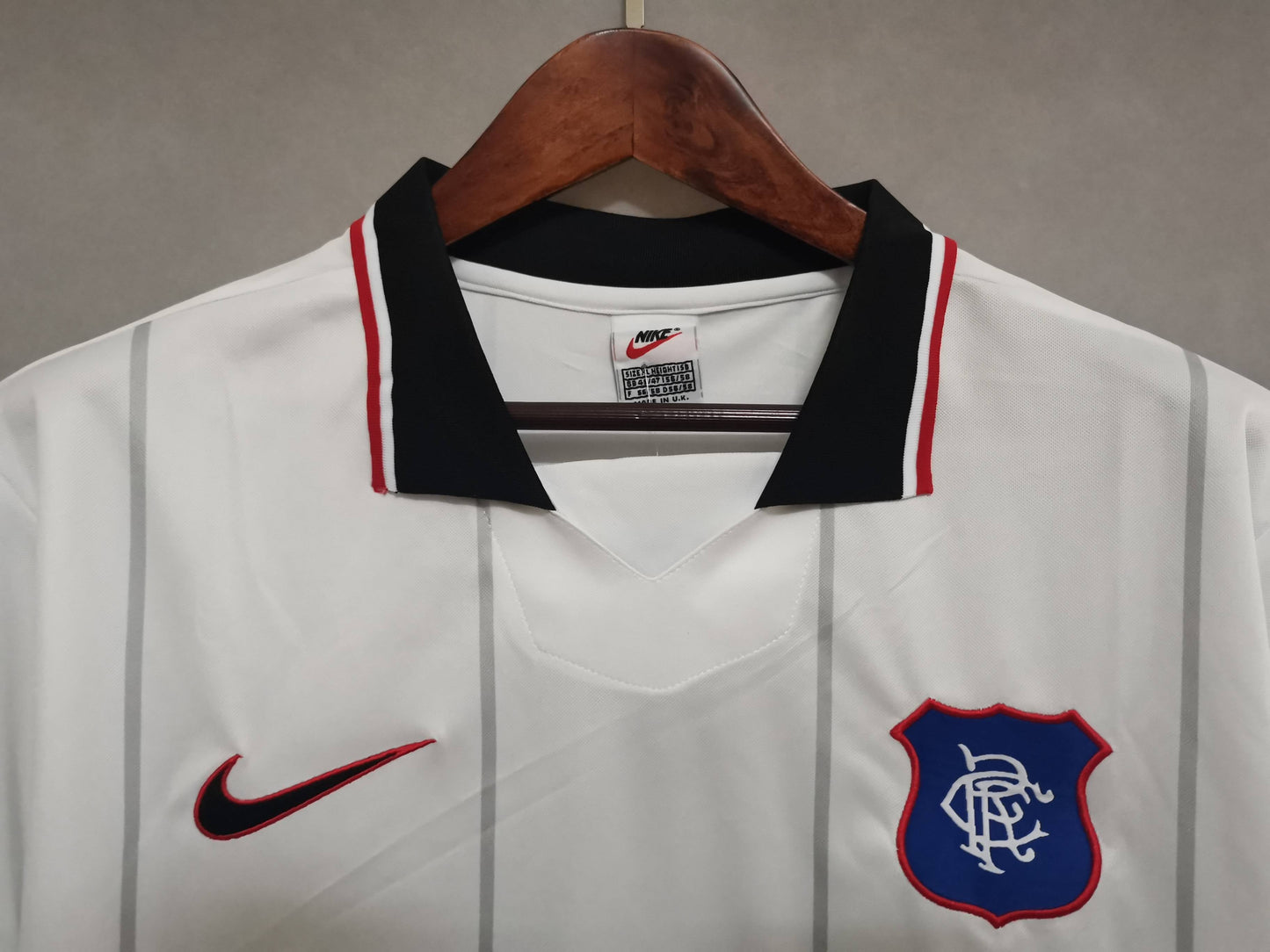 Rangers  97-98 Away Retro Shirt neck