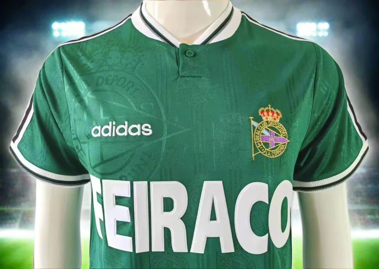 Deportivo De La Coruna 98-00 Away Retro Shirt collar