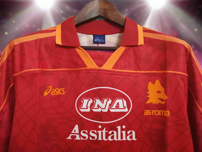 Roma 95-96 Home Retro Shirt sponsor