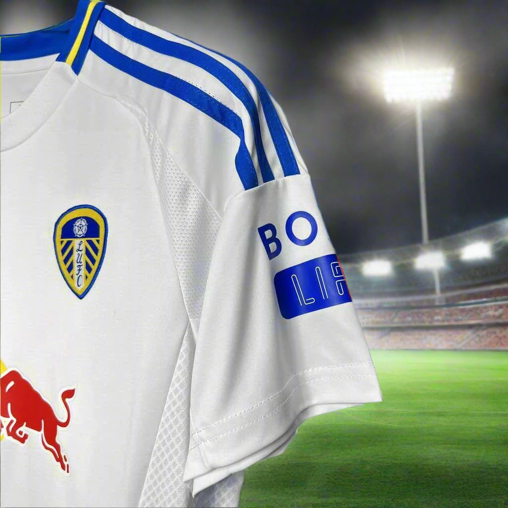 Leeds United 24-25 Home Shirt sleeve