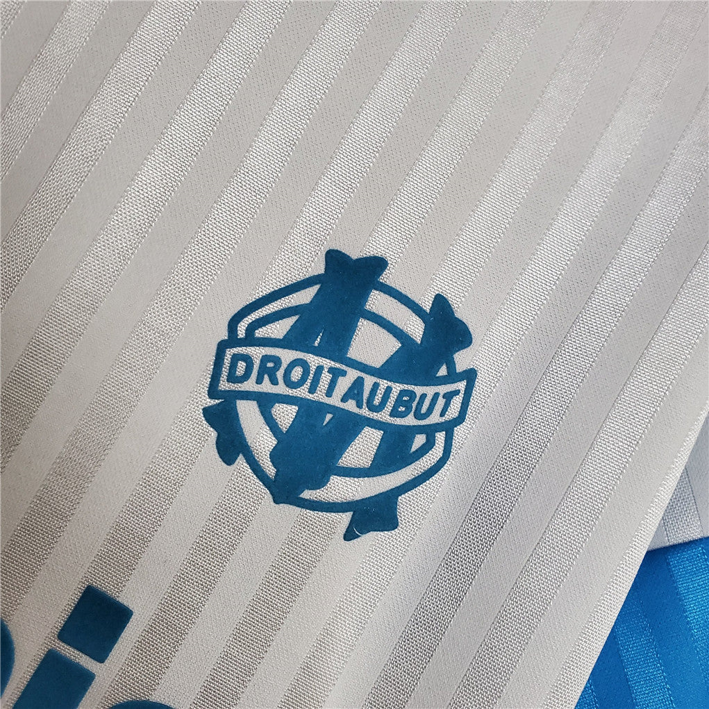 Olympique Marseille 90-91 Home Retro Shirt badge