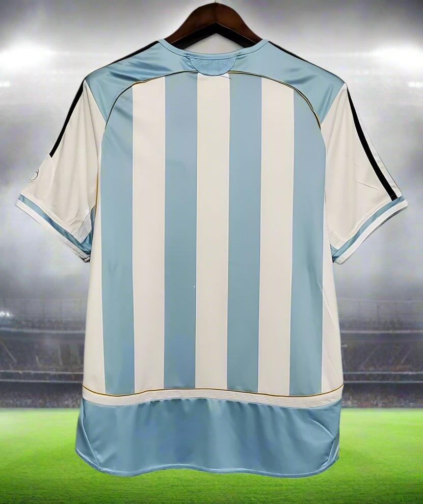 Argentina 06-08 Home Retro Shirt rear