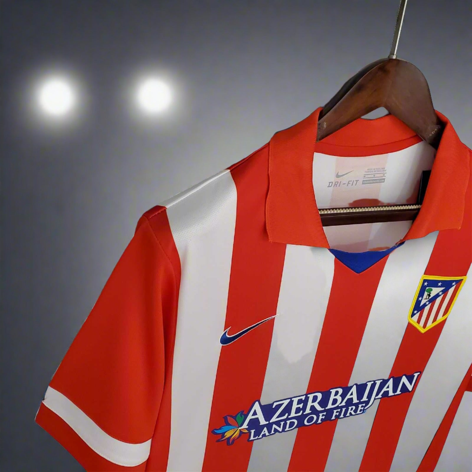 Atletico Madrid 13-14 Home Retro Shirt side