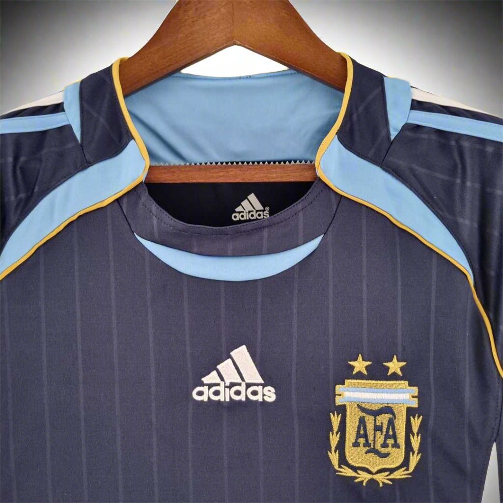 Argentina 06-08 Away Retro Shirt collar