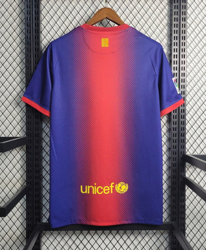 Barcelona 12-13 Home Retro Shirt rear