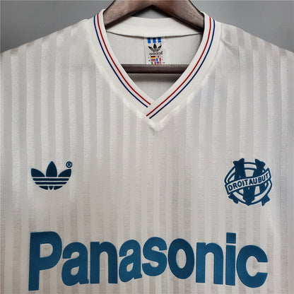 Olympique Marseille 90-91 Home Retro Shirt sponsor