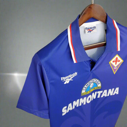 Fiorentina 95-96 Home Retro Shirt sponsor