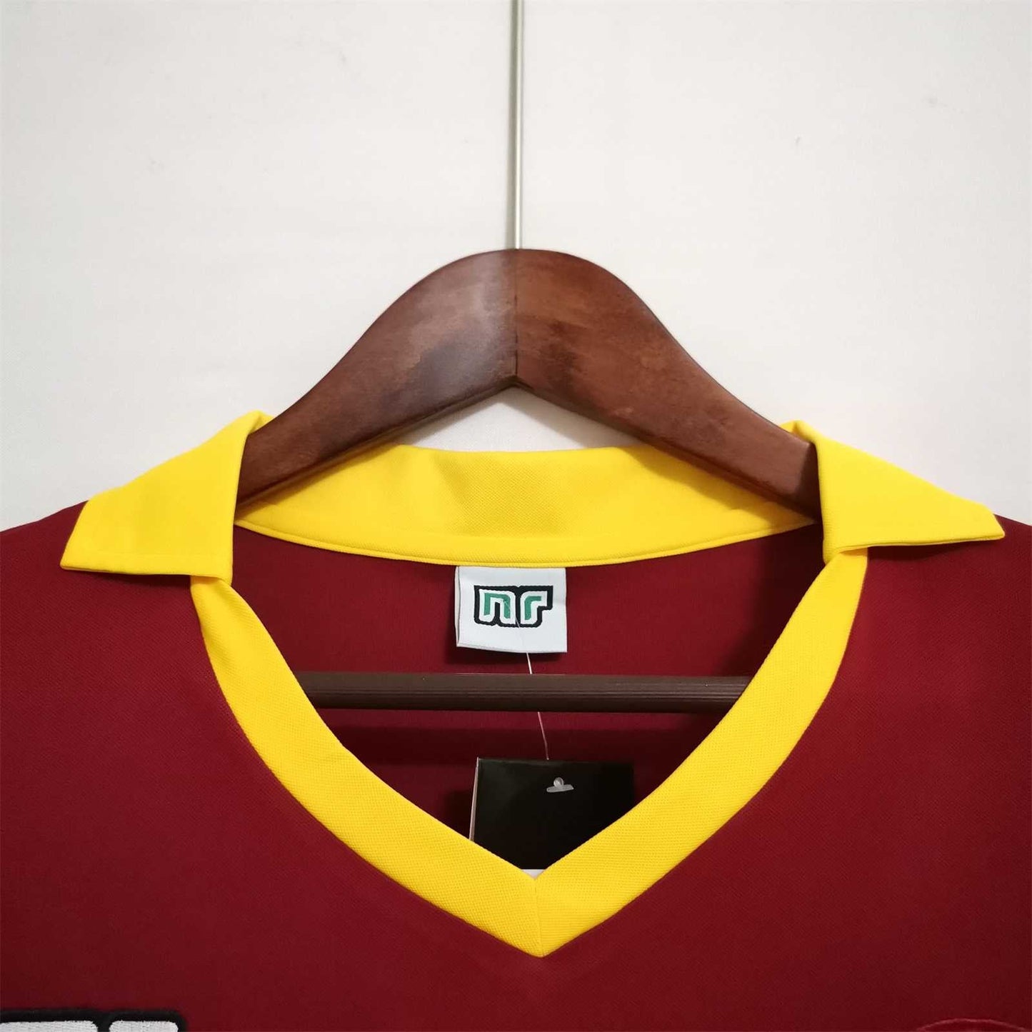 Roma 89-90 Home Retro Shirt collar