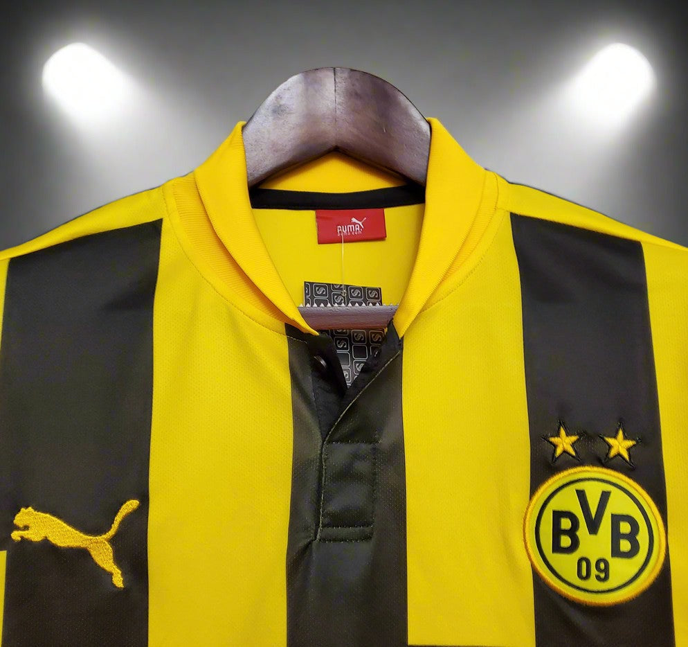 Borussia Dortmund 12-13 European Home Retro Shirt neck