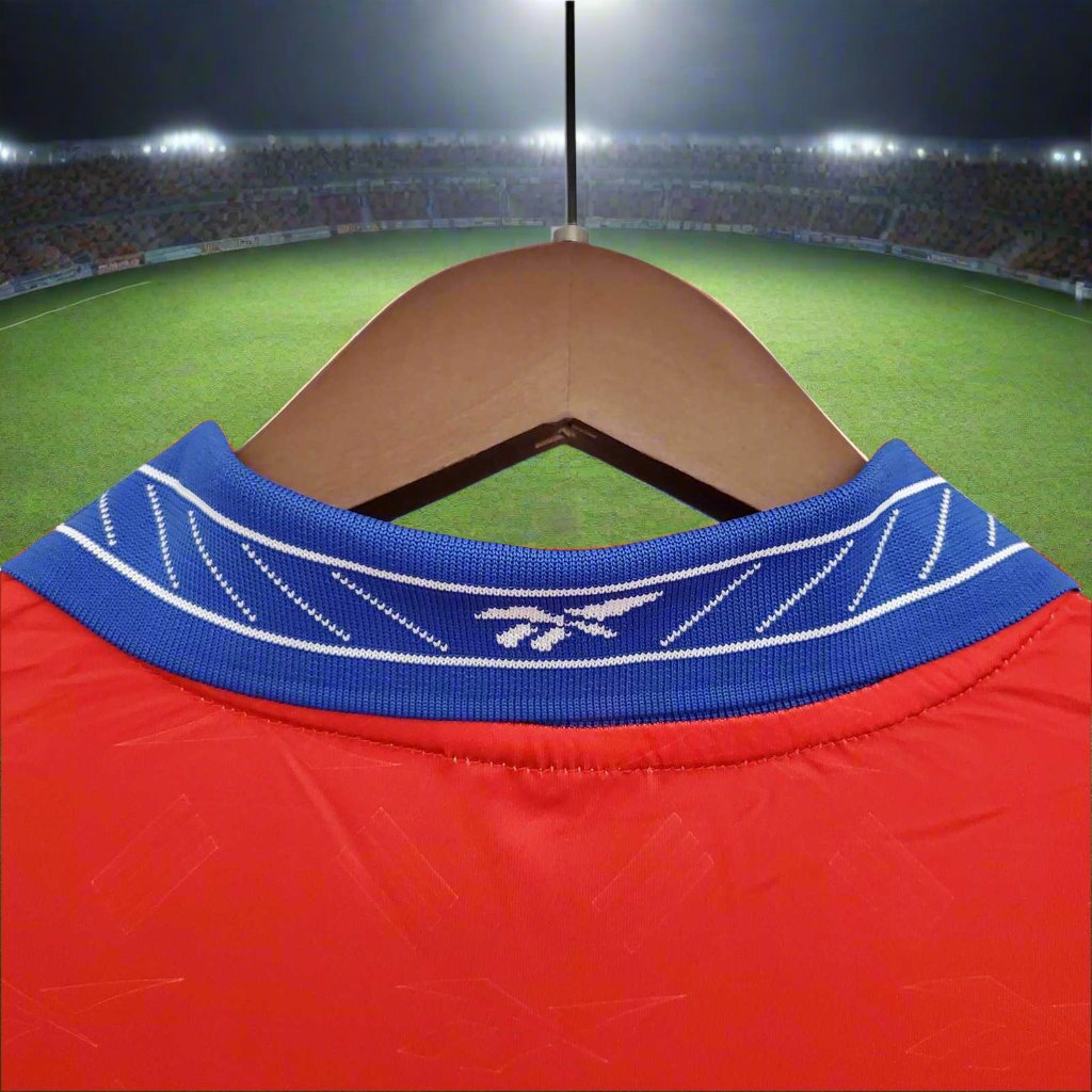 Chile 97-00 Home Retro Shirt collar