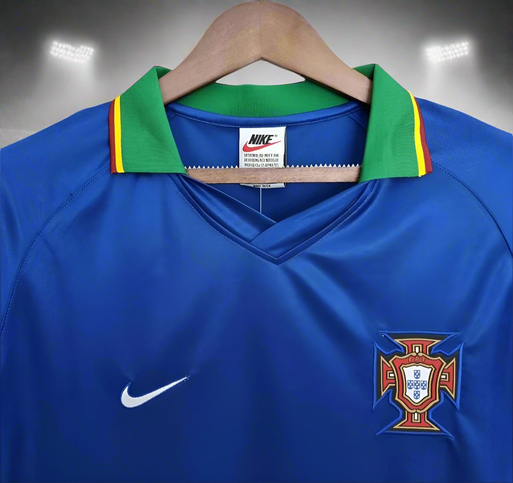 Portugal 97-98 Away Retro Shirt collar