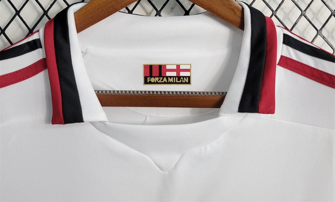 AC Milan 09-10 Away Retro Shirt collar