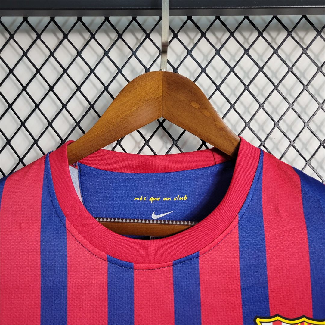 Barcelona 11-12 Home Retro Shirt neck