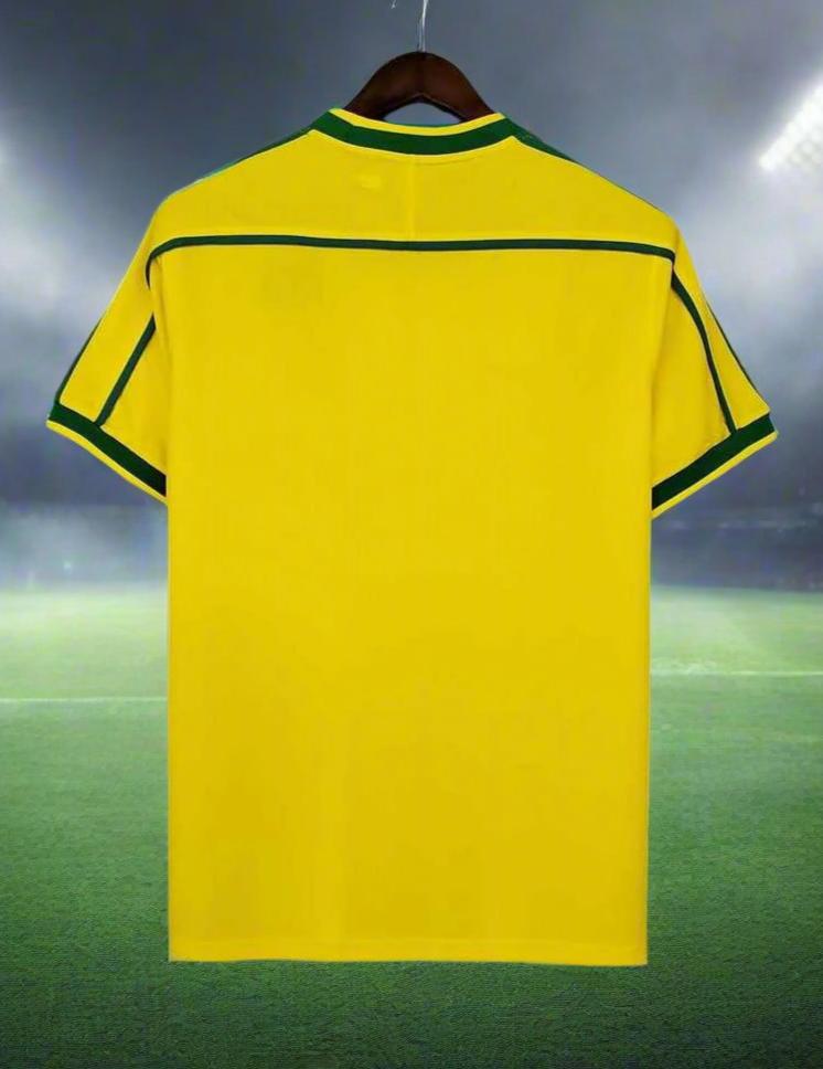 Brazil 98-00 Home Retro Shirt rear