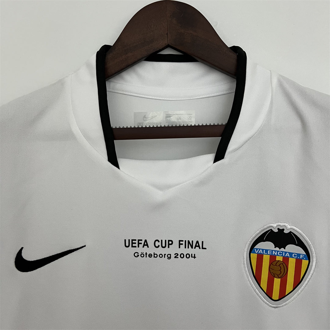 Valencia 03-04 Home Retro Shirt neck