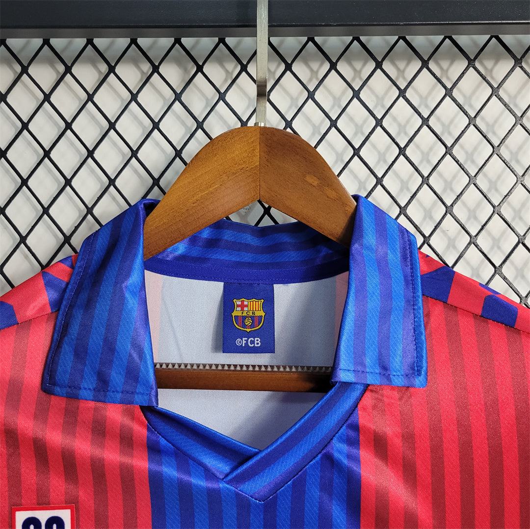 Barcelona 89-92  Home Retro Shirt neck