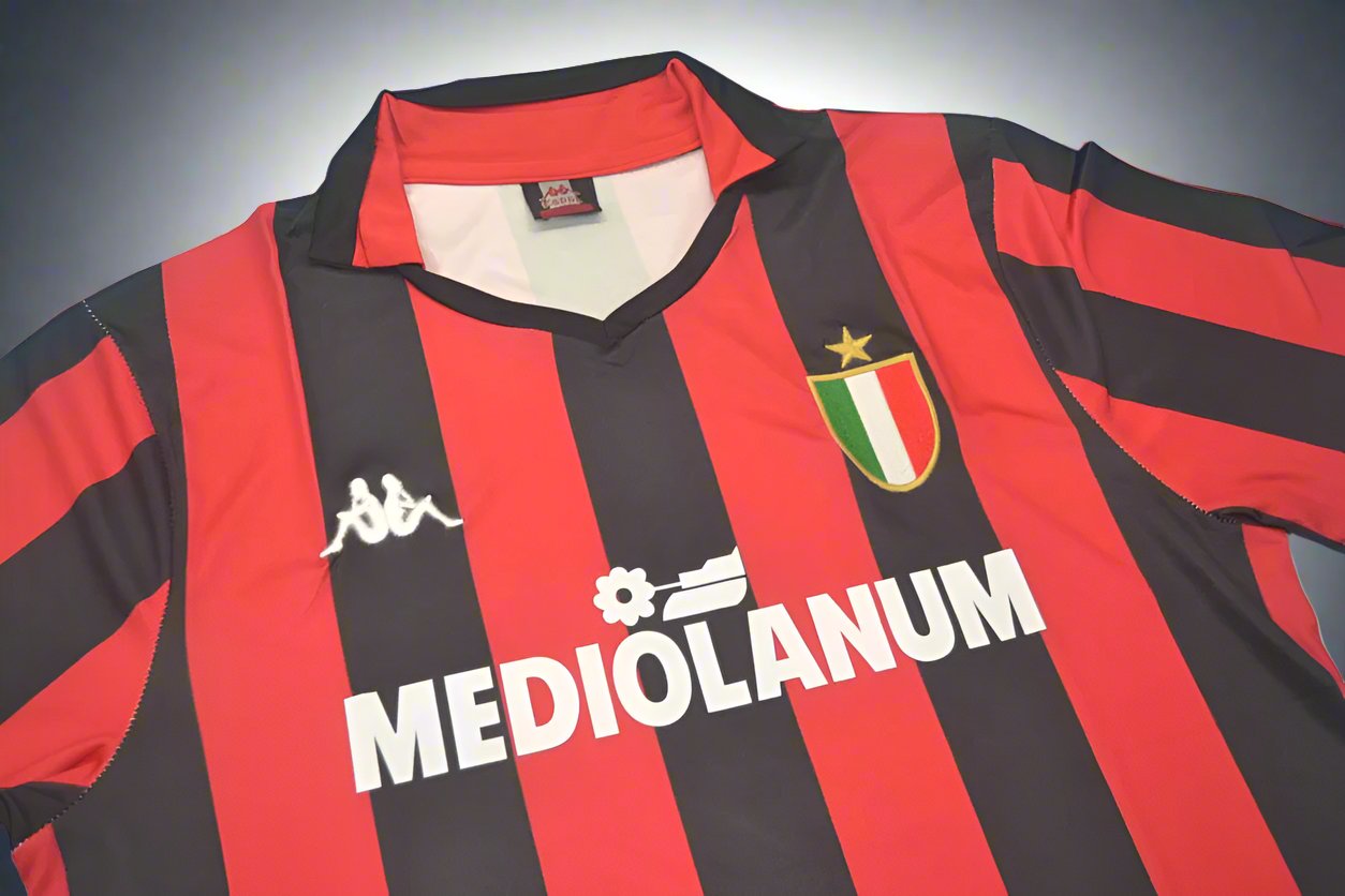 AC Milan 88-90 Home Retro Shirt neck