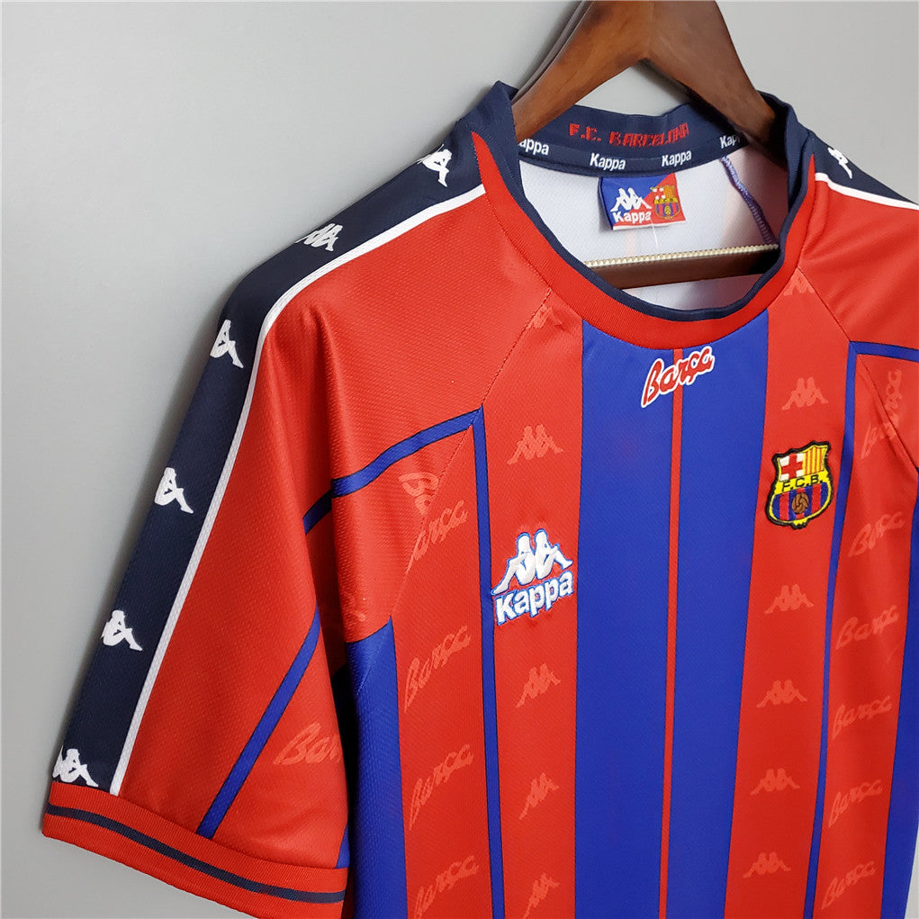 Barcelona 97-98 Home Retro Shirt side