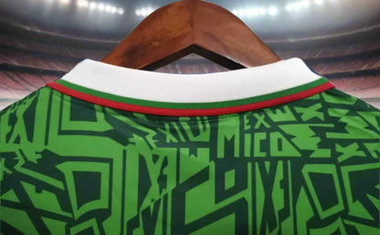 Mexico 94-95 Home Retro Shirt collar