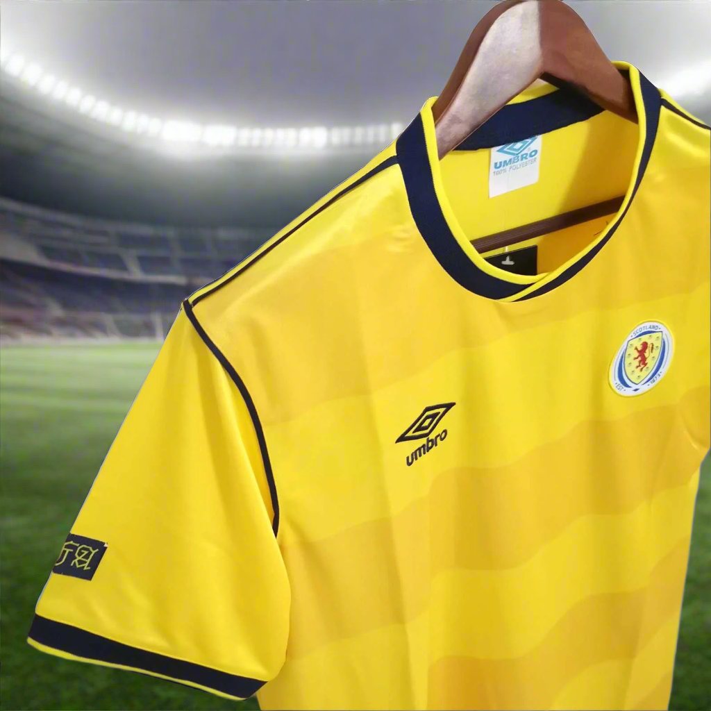 Scotland 86-88 Away Retro Shirt collar