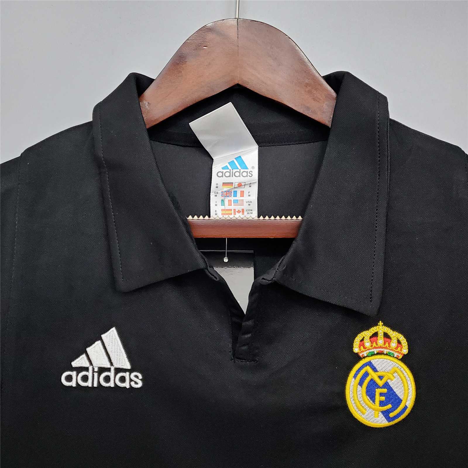 Real Madrid 02-03 European Away Retro Shirt neck