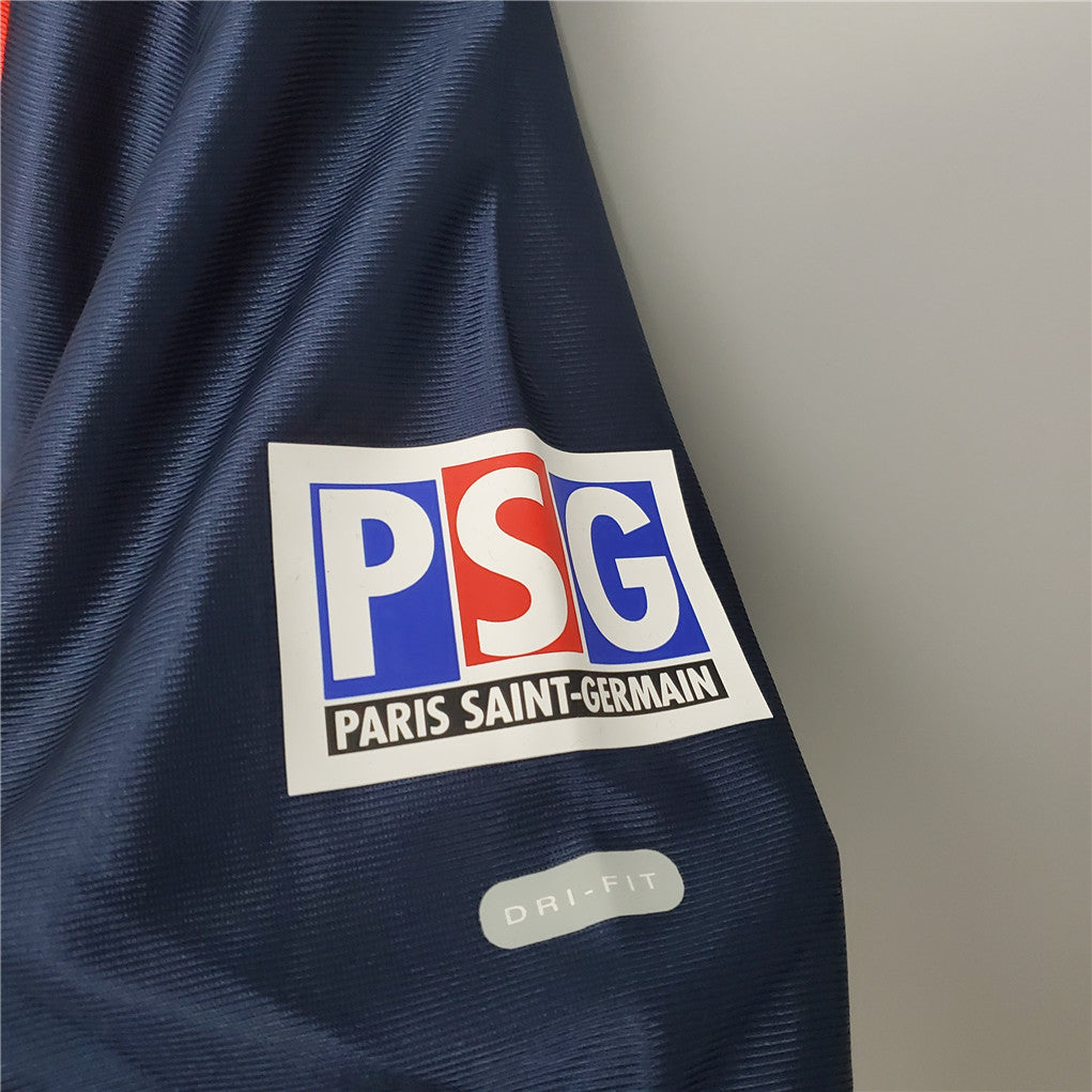 PSG 01-02 Home Retro Shirt sleeve