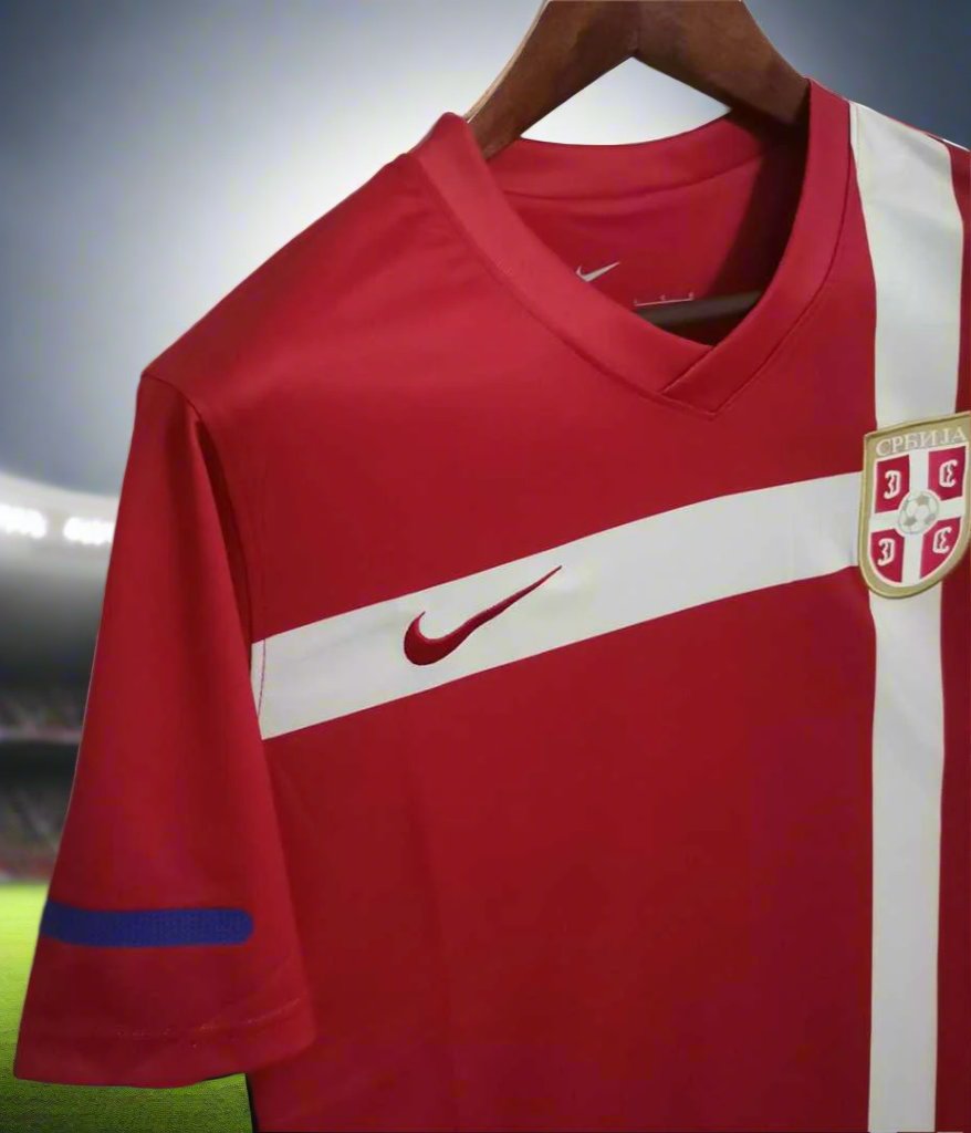 Serbia 10-12 Home Retro Shirt side