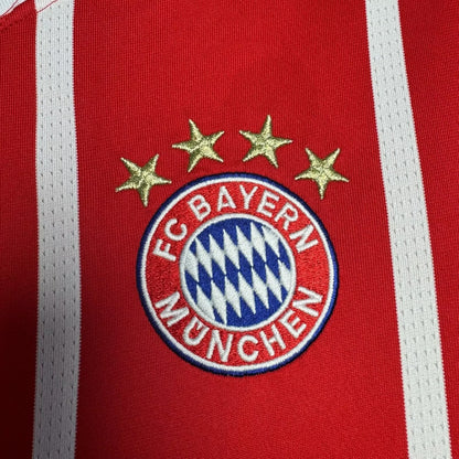 Bayern Munich 17-18 Home Retro Shirt crest