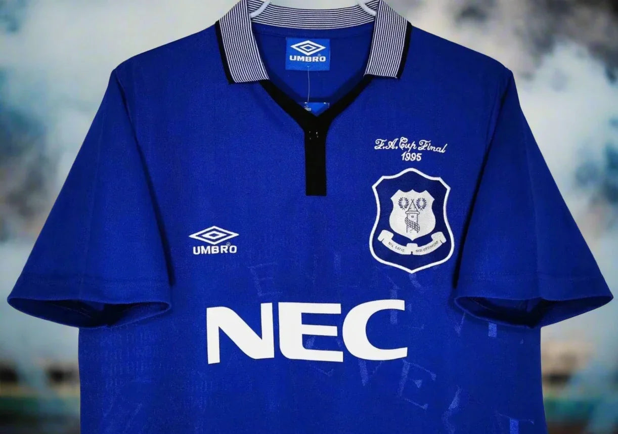 Everton 95-96 Home Shirt sleeves