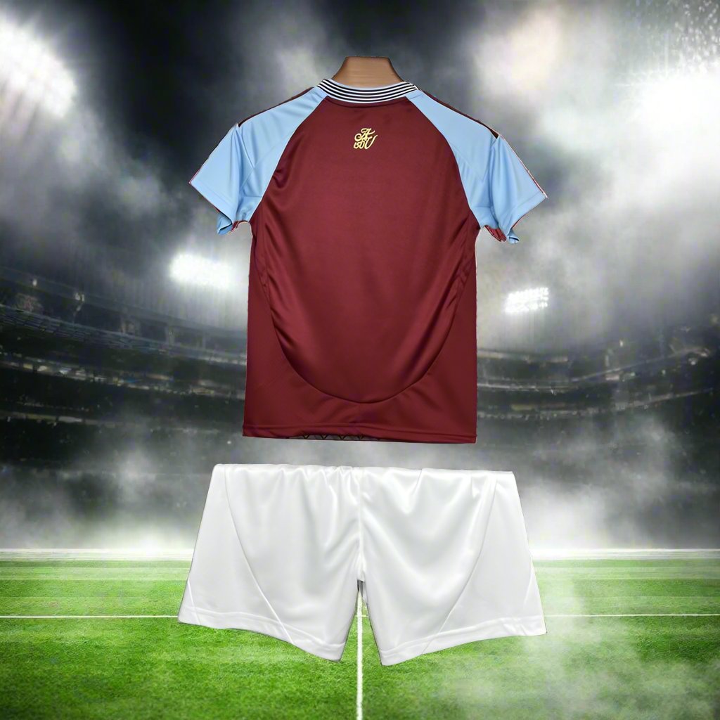 Aston Villa Kids 24-25 Home Kit rear