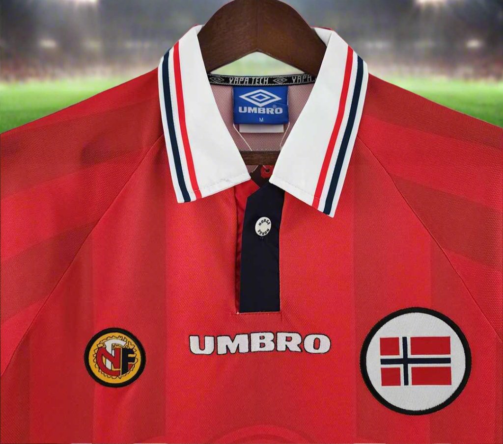 Norway 98-00 Home Retro Shirt neck