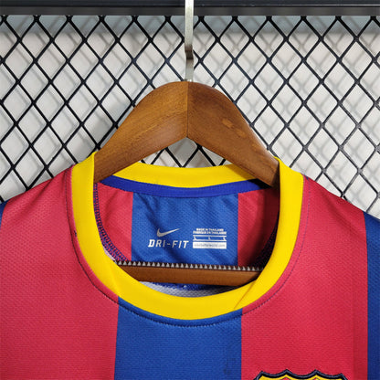 Barcelona 10-11 Home Retro Shirt neck