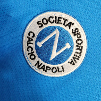 SSC Napoli 88-89 Retro Home Shirt crest