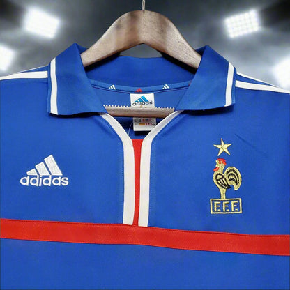 France 00-02 Home Retro Shirt neck